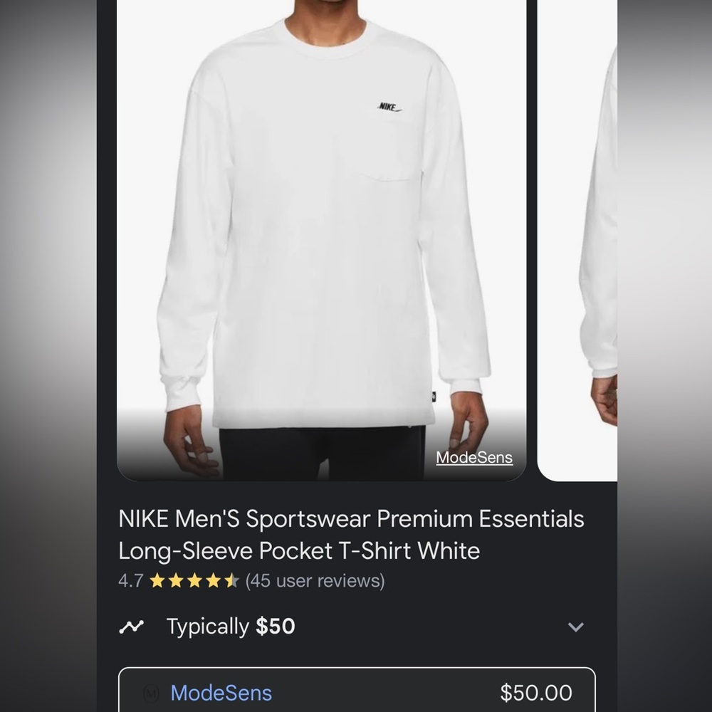 Nike long sleeve tee NWT
